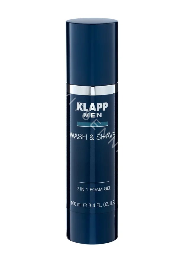 Гель для бритья и умывания Klapp Wash & Shave 2 in 1 Foam Gel 100 мл