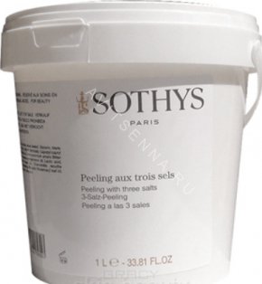 Скраб для тела очищающий Sothys Peeling With 3 Salts 1000 мл