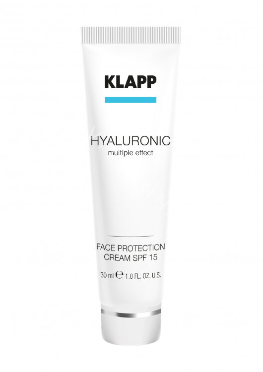 Солнцезащитный крем для лица SPF15 Klapp HYALURONIC Face Protection Cream SPF 15 30 мл