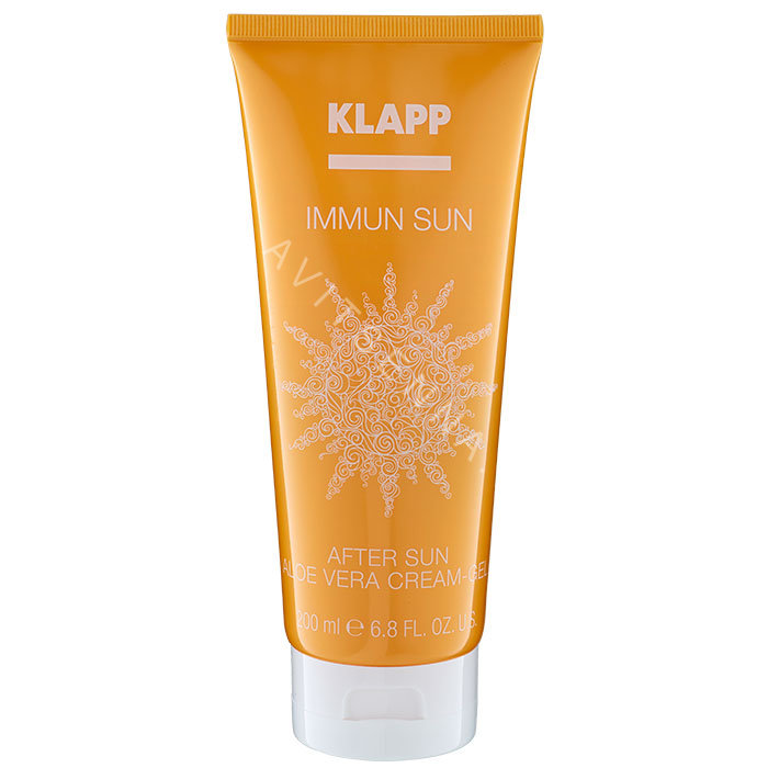 Klapp Body After Sun Aloe Vera Cream-Gel SPF 50, 200 мл. Успокаивающий Крем-Гель после загара с Алое Вера.