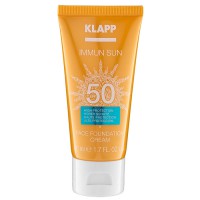 Солнцезащитный крем для лица с тональным эффектом Klapp Immun Sun SPF50 Face Foundation Cream 50 мл