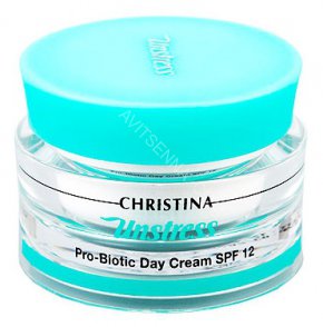 Christina Unstress Pro-Biotic Day Cream, SPF 12