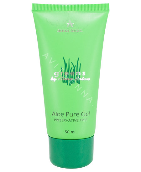 Гель алоэ-вера без консервантов Anna Lotan Greens Aloe Pure Natural Gel 50 мл