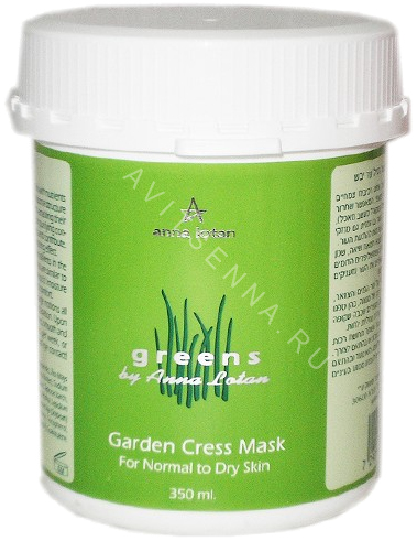 Маска кресс-салат для сухой и нормальной кожи Anna Lotan Greens Garden Cress Mask 350 мл