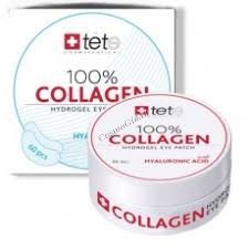 Tete Cosmeceutical 100% Collagen Hydrogel Eye Patch (Гидроколлагеновые патчи для глаз с гиалуроновой кислотой), 60 шт